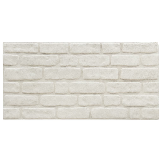 3D Wall Panels with White Brick Design 11 pcs EPS - Giant Lobelia