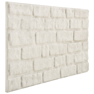 3D Wall Panels with White Brick Design 11 pcs EPS - Giant Lobelia