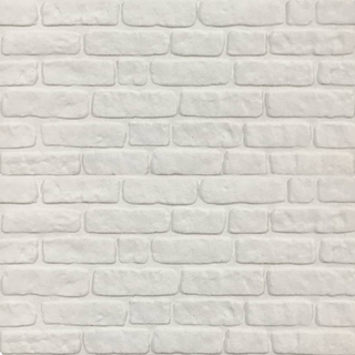 3D Wall Panels with White Brick Design 11 pcs EPS - Giant Lobelia