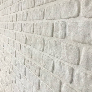 3D Wall Panels with White Brick Design 11 pcs EPS - Giant Lobelia