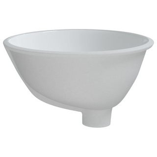 Bathroom Sink White 33x29x16.5 cm Oval Ceramic - Giant Lobelia