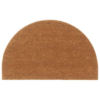 Door Mat Natural Half Round 50x80 cm Tufted Coir - Giant Lobelia