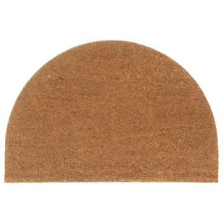 Door Mat Natural Half Round 60x90 cm Tufted Coir - Giant Lobelia