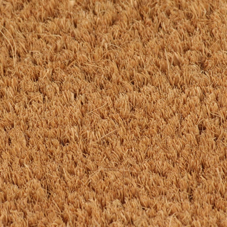 Door Mat Natural Half Round 60x90 cm Tufted Coir - Giant Lobelia