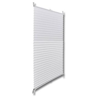 Plisse Blind 110x200cm White Pleated Blind - Giant Lobelia