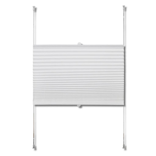 Plisse Blind 110x200cm White Pleated Blind - Giant Lobelia