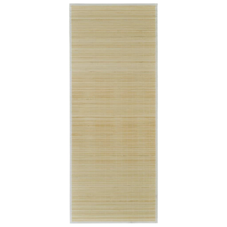 Rectangular Natural Bamboo Rug 120 x 180 cm - Giant Lobelia