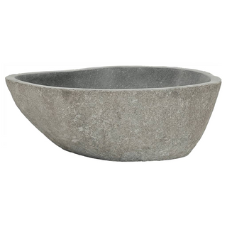 Basin River Stone Oval 37-46 cm - Giant Lobelia