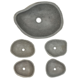 Basin River Stone Oval 37-46 cm - Giant Lobelia