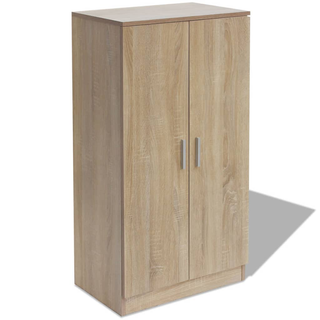 Shoe Cabinet 7 Shelves Oak - Giant Lobelia