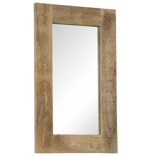 vidaXL Mirror Solid Mango Wood 50x80 cm - Giant Lobelia