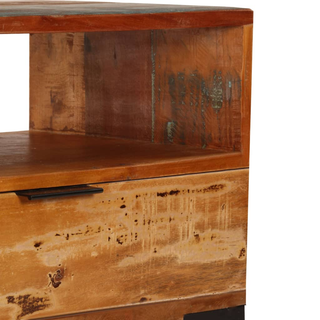 vidaXL TV Cabinet - Solid Reclaimed Wood, Vintage Style - Antique-Style Charm with Ample Storage Space - Giant Lobelia