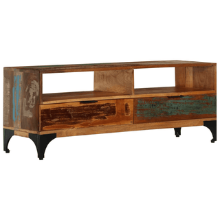 vidaXL TV Cabinet - Solid Reclaimed Wood, Vintage Style - Antique-Style Charm with Ample Storage Space - Giant Lobelia