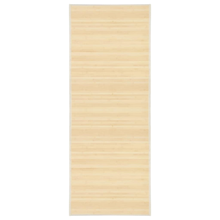 vidaXL Rug Bamboo 80x200 cm Natural - Giant Lobelia