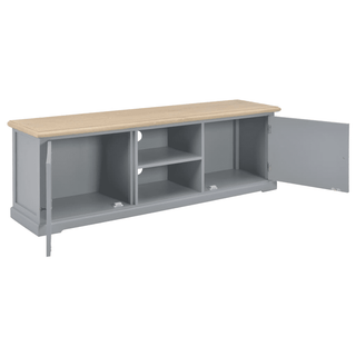 vidaXL TV Cabinet Grey - Modern Design with Ample Storage Space - Giant Lobelia