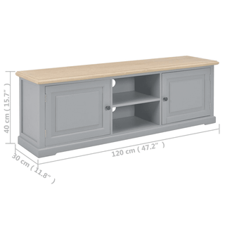 vidaXL TV Cabinet Grey - Modern Design with Ample Storage Space - Giant Lobelia