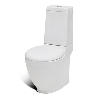 Stand Toilet & Bidet Set White Ceramic - Giant Lobelia