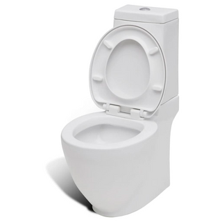 Stand Toilet & Bidet Set White Ceramic - Giant Lobelia