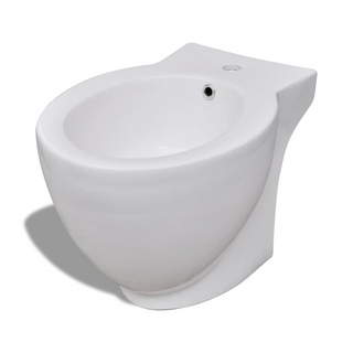 Stand Toilet & Bidet Set White Ceramic - Giant Lobelia