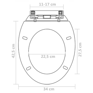 Toilet Seats with Soft Close Lids 2 pcs Plastic White - Giant Lobelia