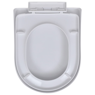 Toilet Seats with Soft Close Lids 2 pcs Plastic White - Giant Lobelia