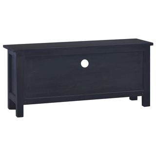 TV Cabinet Light Black Coffee 100x30x45 cm Solid Mahogany Wood - Giant Lobelia