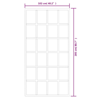 Sliding Door with Hardware Set ESG Glass&Aluminium 102x205 cm - Giant Lobelia