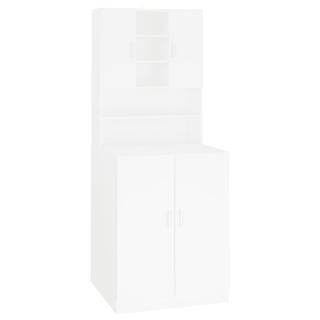 Washing Machine Cabinet White - Giant Lobelia