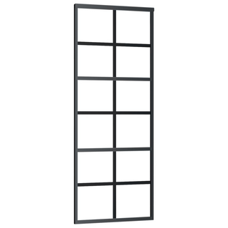 Sliding Door with Hardware Set ESG Glass&Aluminium 76x205 cm - Giant Lobelia