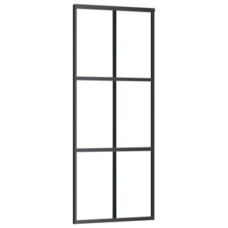 Sliding Door with Hardware Set ESG Glass&Aluminium 76x205 cm - Giant Lobelia