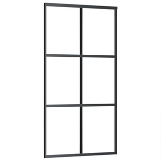 Sliding Door with Hardware Set ESG Glass&Aluminium 102x205 cm - Giant Lobelia