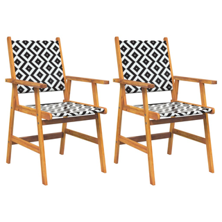 3 Piece Garden Dining Set Solid Wood Acacia - Giant Lobelia