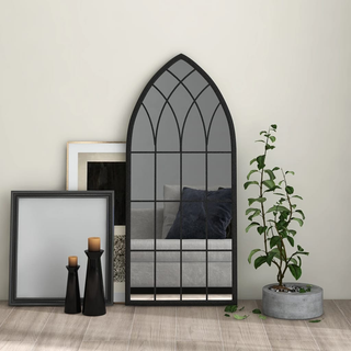 vidaXL Mirror Black 100x45 cm Iron for Indoor Use - Giant Lobelia