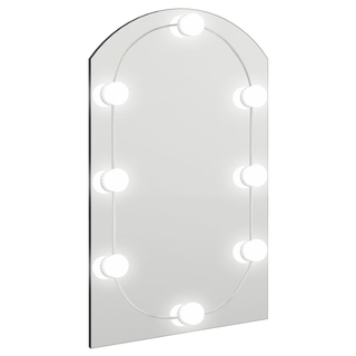 vidaXL Mirror with LED Lights 60x40 cm Glass Arch - Giant Lobelia