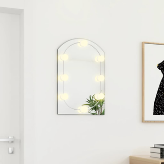 vidaXL Mirror with LED Lights 60x40 cm Glass Arch - Giant Lobelia