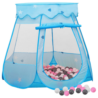 vidaXL Children Play Tent with 250 Balls Blue 102x102x82 cm - Giant Lobelia