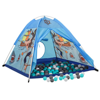 vidaXL Children Play Tent with 250 Balls Blue 120x120x90 cm - Giant Lobelia