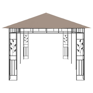 Gazebo with Mosquito Net 6x3x2.73 m Taupe 180 g/m² - Giant Lobelia