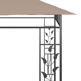 Gazebo with Mosquito Net 6x3x2.73 m Taupe 180 g/m² - Giant Lobelia