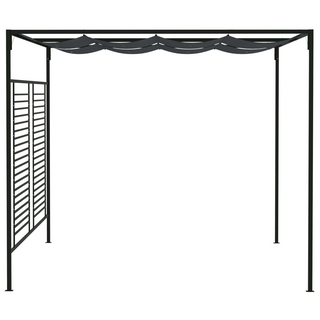 Gazebo with Retractable Roof 4x3x2.3 m Anthracite 180 g/m² - Giant Lobelia