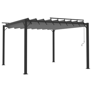 Gazebo with Louvered Roof 3x3 m Anthracite Fabric and Aluminium - Giant Lobelia