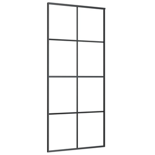 Sliding Door with Hardware Set 90x205 cm ESG Glass&Aluminium - Giant Lobelia