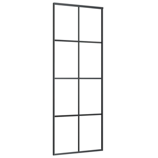 Sliding Door with Hardware Set 76x205 cm ESG Glass&Aluminium - Giant Lobelia