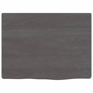 Bathroom Countertop Dark Brown 40x30x2 cm Treated Solid Wood - Giant Lobelia