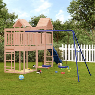 Outdoor Playset Solid Wood Douglas - Giant Lobelia