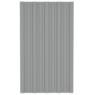 vidaXL Roof Panels 36 pcs Galvanised Steel Grey 80x45 cm - Giant Lobelia