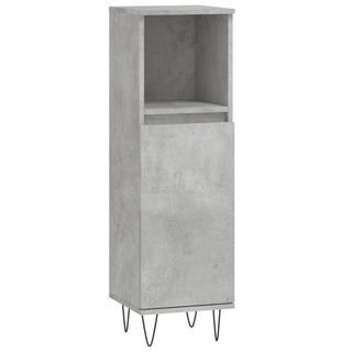 vidaXL 3 Piece Bathroom Cabinet Set Concrete Grey Engineered Wood - Giant Lobelia