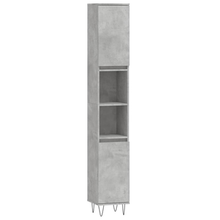 vidaXL 3 Piece Bathroom Cabinet Set Concrete Grey Engineered Wood - Giant Lobelia