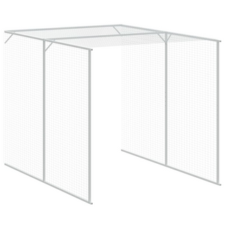 Chicken Cage with Run Anthracite 165x659x181 cm Galvanised Steel - Giant Lobelia