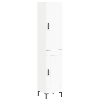 vidaXL Highboard White 34.5x34x180 cm Engineered Wood - Giant Lobelia